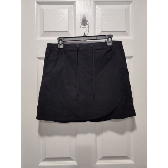 Eddie Bauer Black Tulip Hem Skirt Short Medium Golf Comfy NWOT - Picture 1 of 13